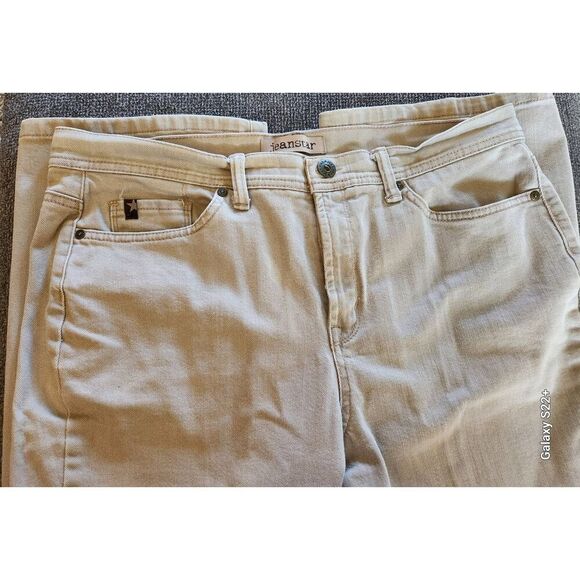 W24  Jeanstar khaki denim jeans with decorative pockets - Picture 2 of 5